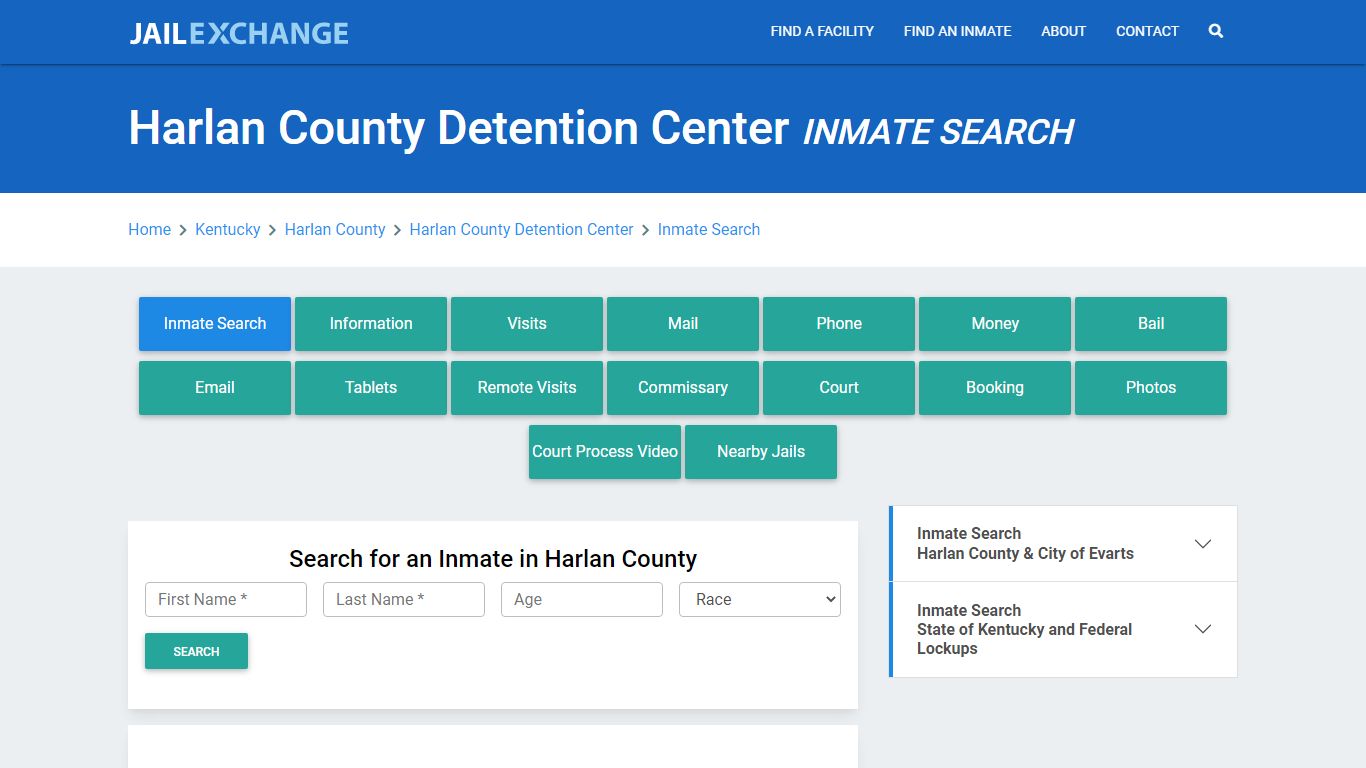 Harlan County Detention Center Inmate Search - Jail Exchange